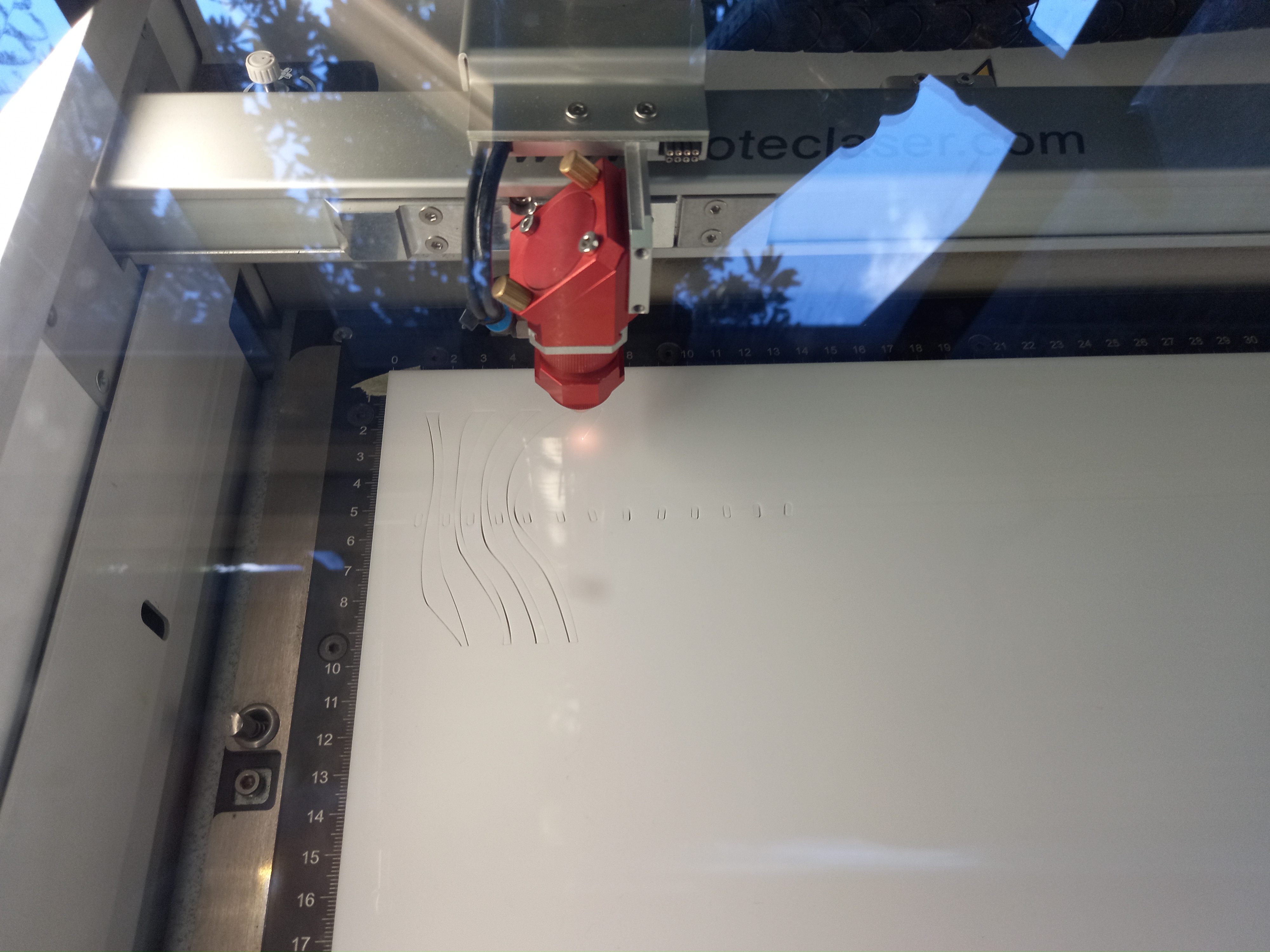 weaving loom side view