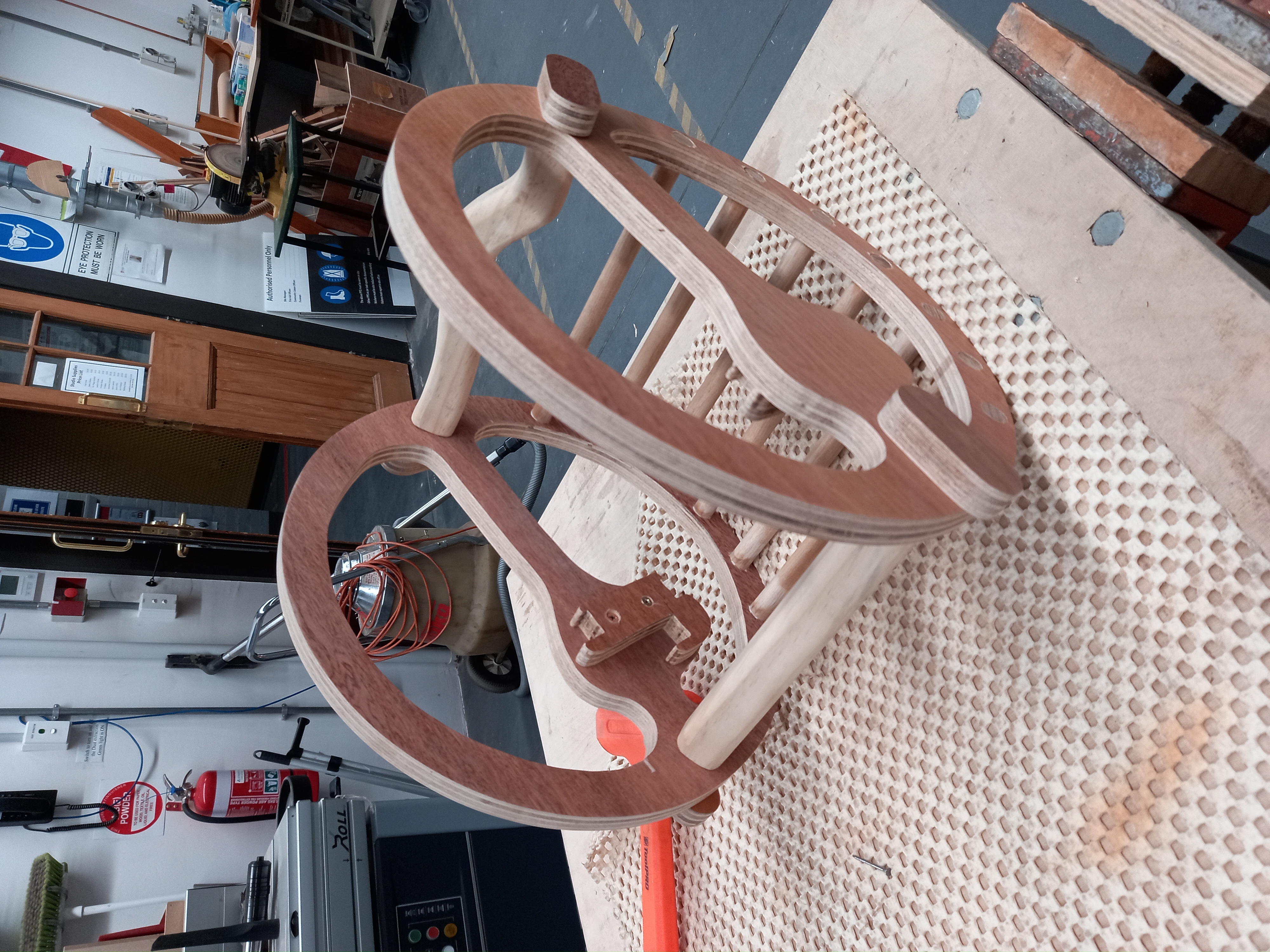 weaving loom side view