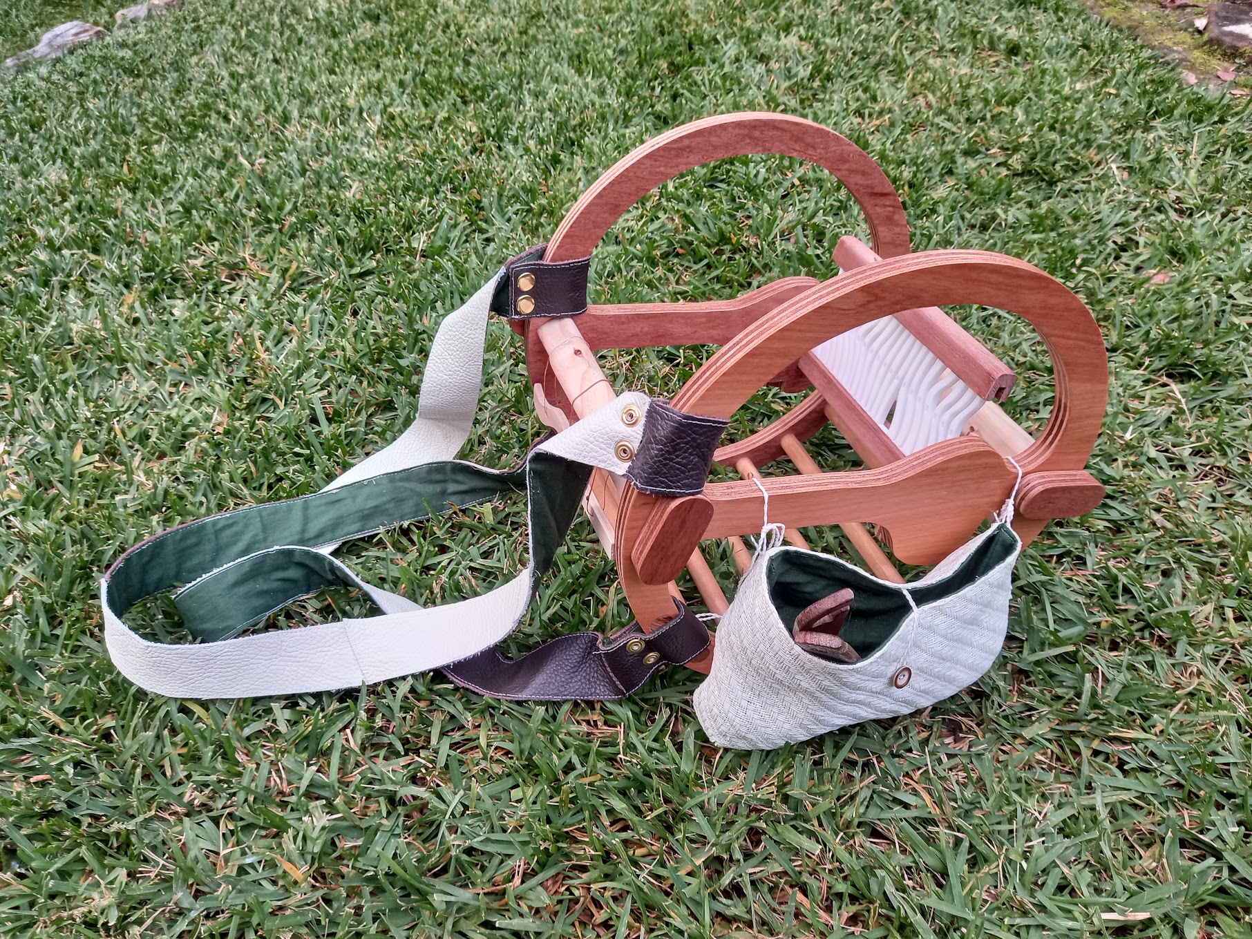 weaving loom side view